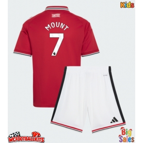 Manchester United Mason Mount #7 Replica Home Stadium Kit for Kids 2026-27 Short Sleeve (+ pants)